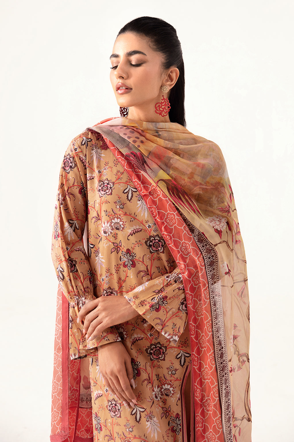 Ramsha | Pinted Lawn | RP-112 - Maria Faisal