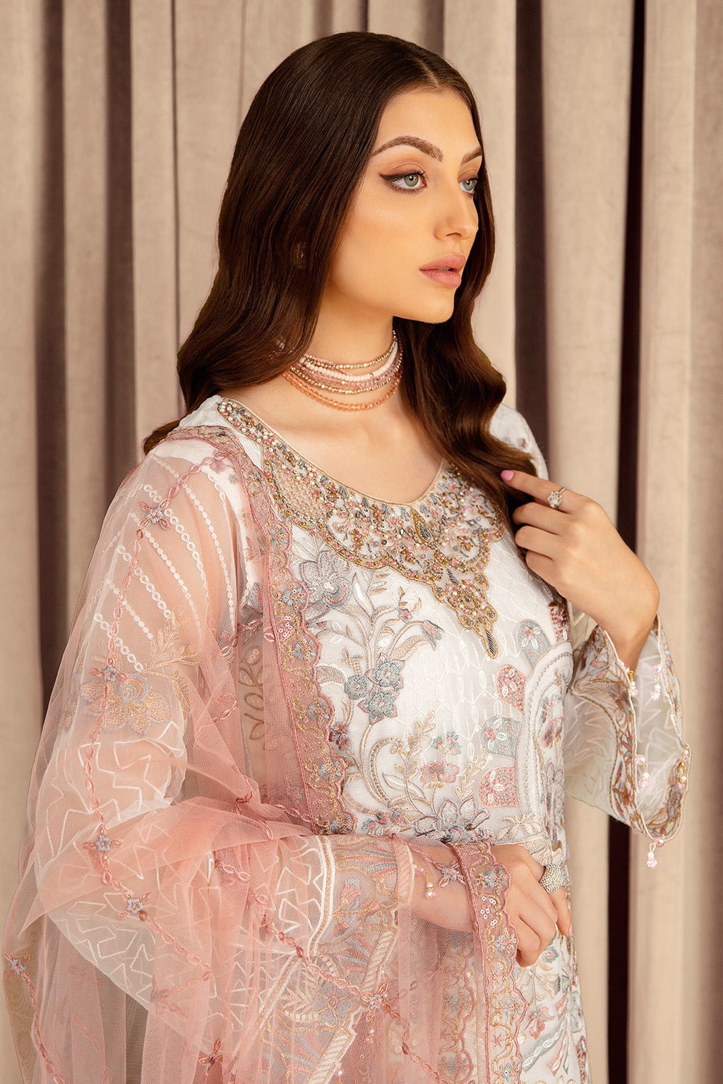 Ramsha | Minhal Organza Collection | M-707 - Waniyas
