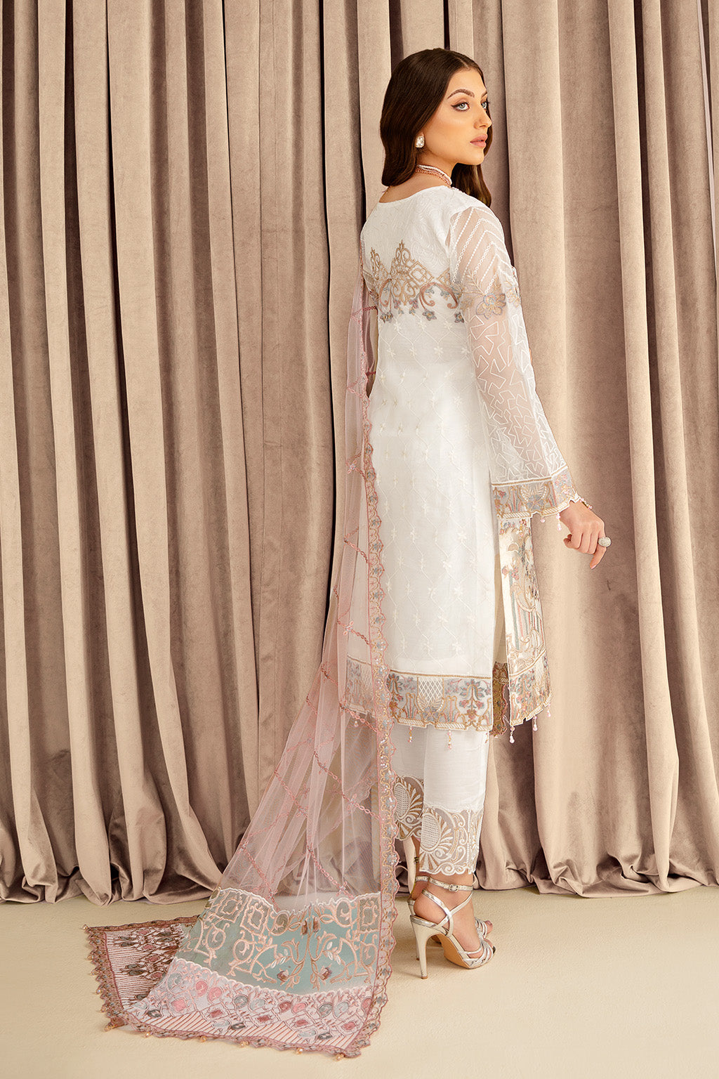 Ramsha | Minhal Organza Collection | M-707 - Waniyas