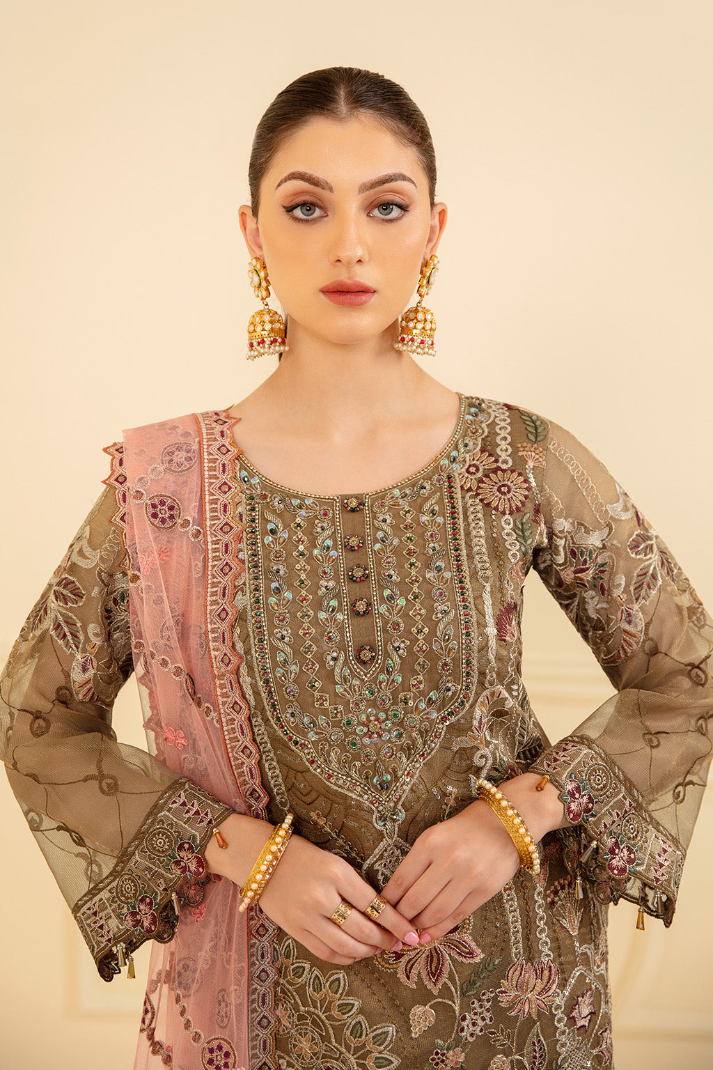 Ramsha | Minhal Organza Collection | M-705 - Waniyas