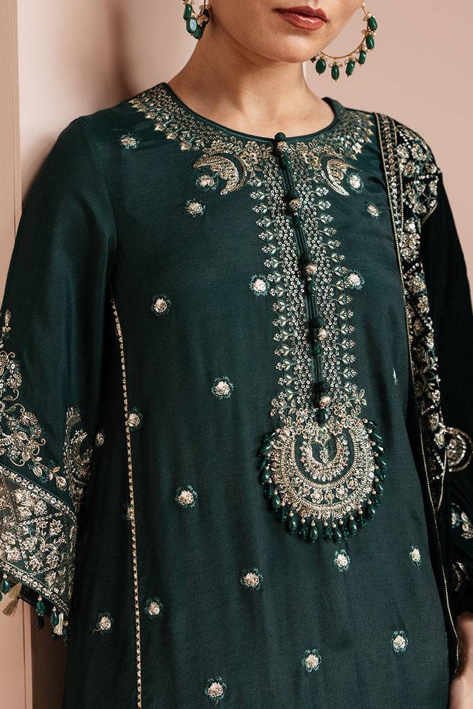 Cross Stitch | Luxe Atelier 25 | EMERALD GRACE by Maria Faisal - Registered Vendor of : Cross Stitch - type : Ladies Clothes - 100% original wedding dresses