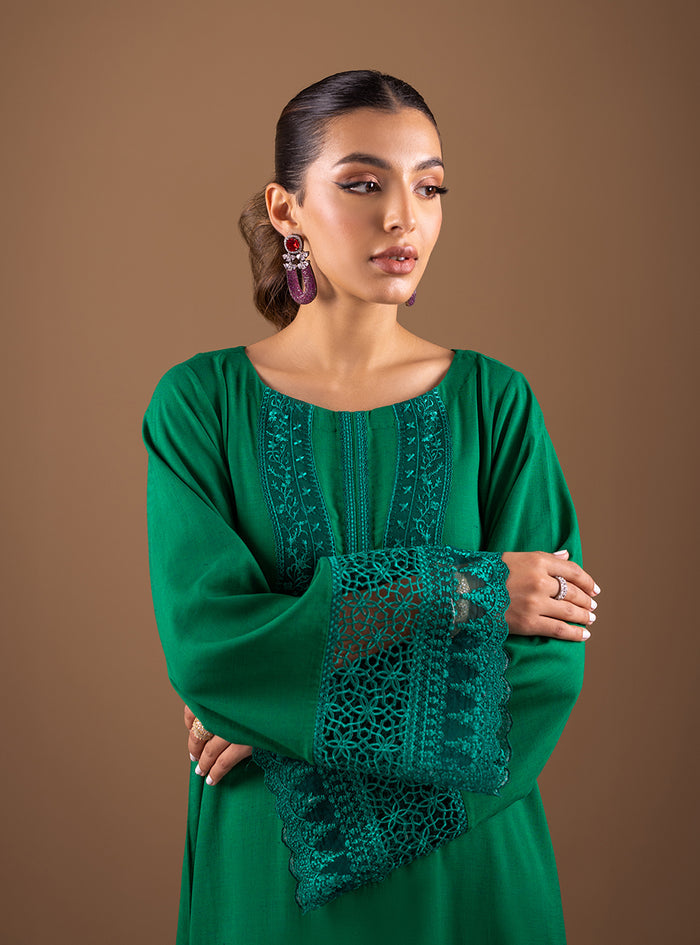 Zainab Chottani | The Kaftan Edit | Ethereal Emerald - Formal Dress - available at Maria Faisal in UK and USA.