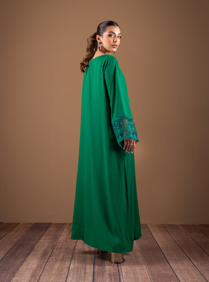 Zainab Chottani | The Kaftan Edit | Ethereal Emerald - Formal Dress - available at Maria Faisal in UK and USA.