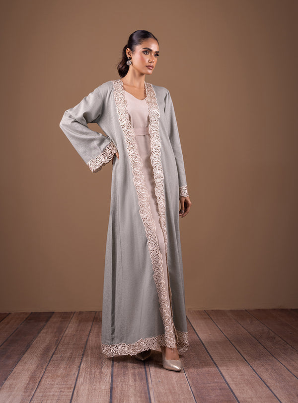 Zainab Chottani | The Kaftan Edit | Sage Sophistication - Formal Dress - available at Maria Faisal in UK and USA.