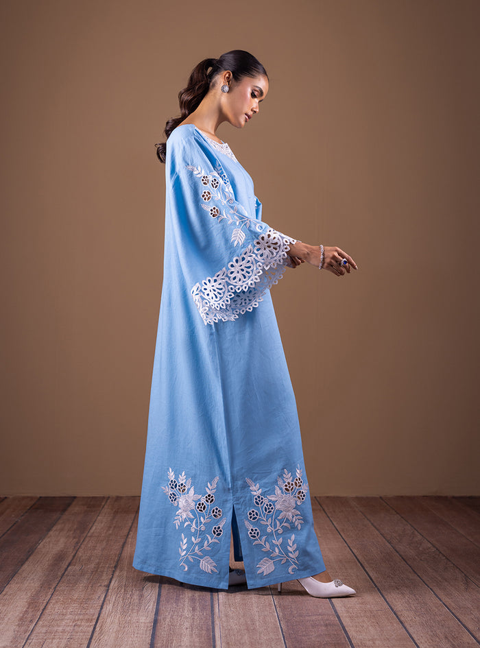 Zainab Chottani | The Kaftan Edit | Timeless Blue - Formal Dress - available at Maria Faisal in UK and USA.