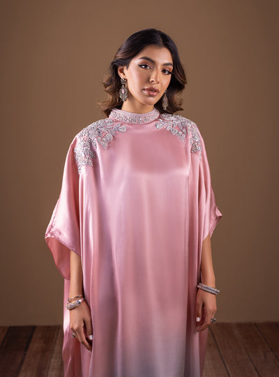 Zainab Chottani | The Kaftan Edit | Pink Flame - Formal Dress - available at Maria Faisal in UK and USA.
