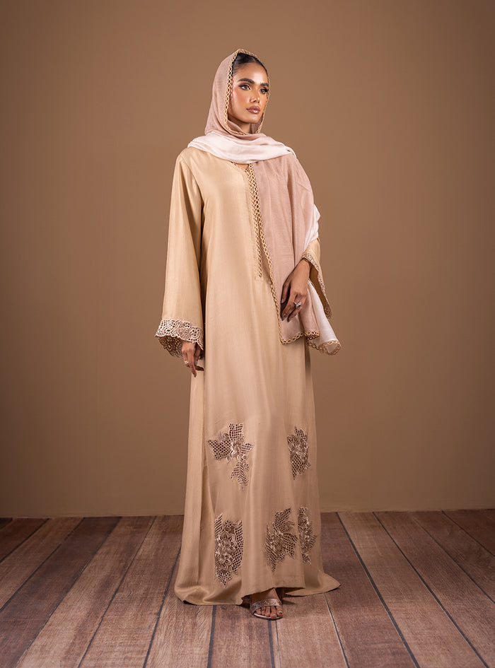 Zainab Chottani | The Kaftan Edit | Champagne Elegance - Formal Dress - available at Maria Faisal in UK and USA.