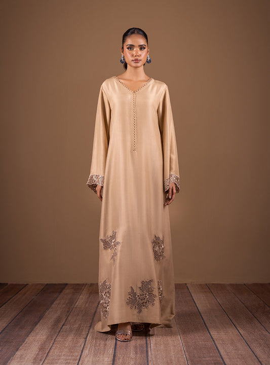 Zainab Chottani | The Kaftan Edit | Champagne Elegance - Formal Dress - available at Maria Faisal in UK and USA.
