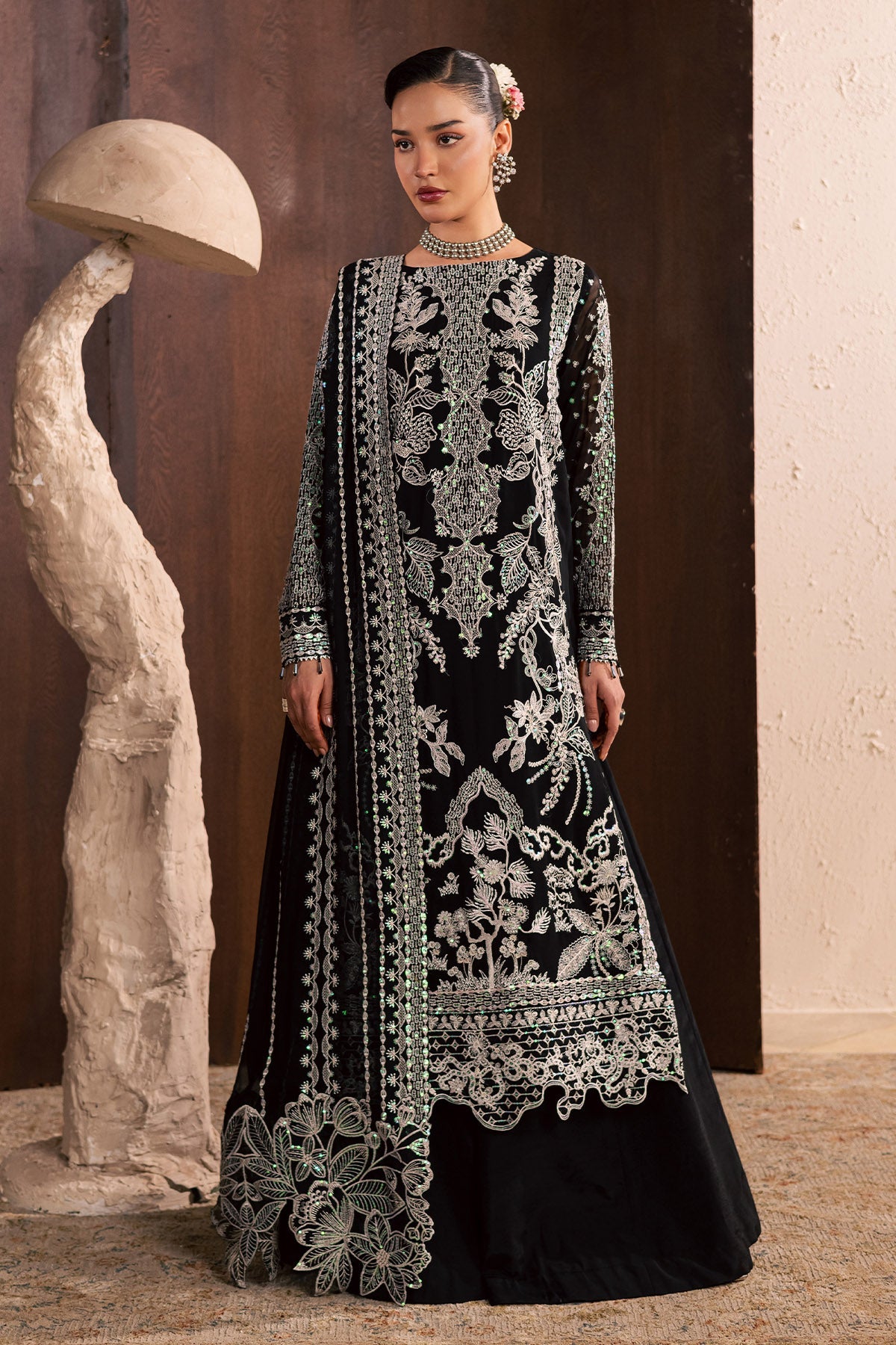 Nureh | Fancy Formal 26 | NP-771 - Formal Dress - available at Maria Faisal in UK and USA.