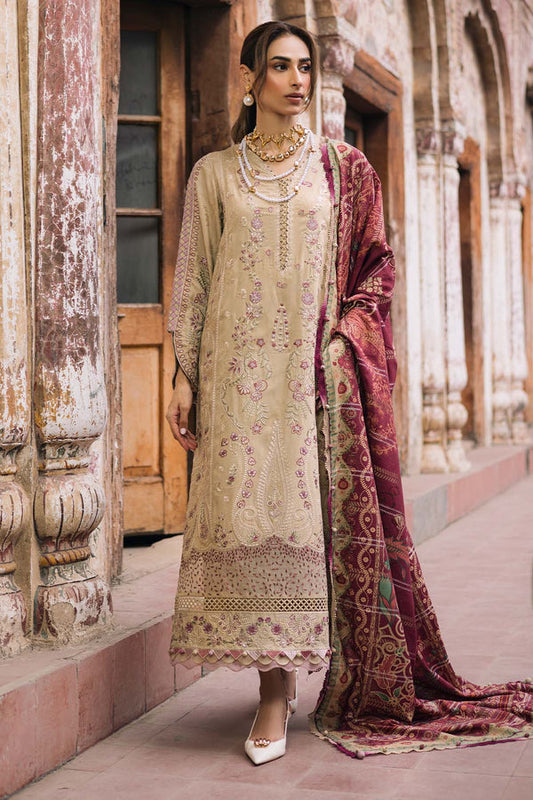 Nureh | Maya Linen 25 | NW-101 - Ladies Clothes - Maria Faisal