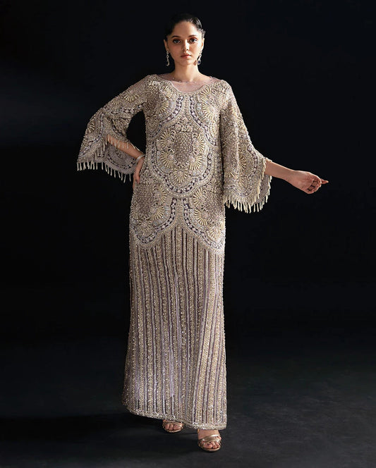 Mushq | Fleur Luxury Formals | Nuru - Formal Dress - available at Maria Faisal in UK and USA.
