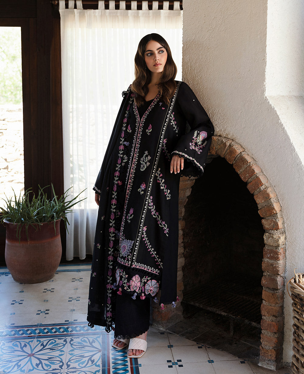 Republic Womenswear | Aylin Summer Lawn 24 | Muguet (D1-A) - Designer Dress with Intricate embroidery and embellishments. Shop elegent wedding dress at Maria Faisal.