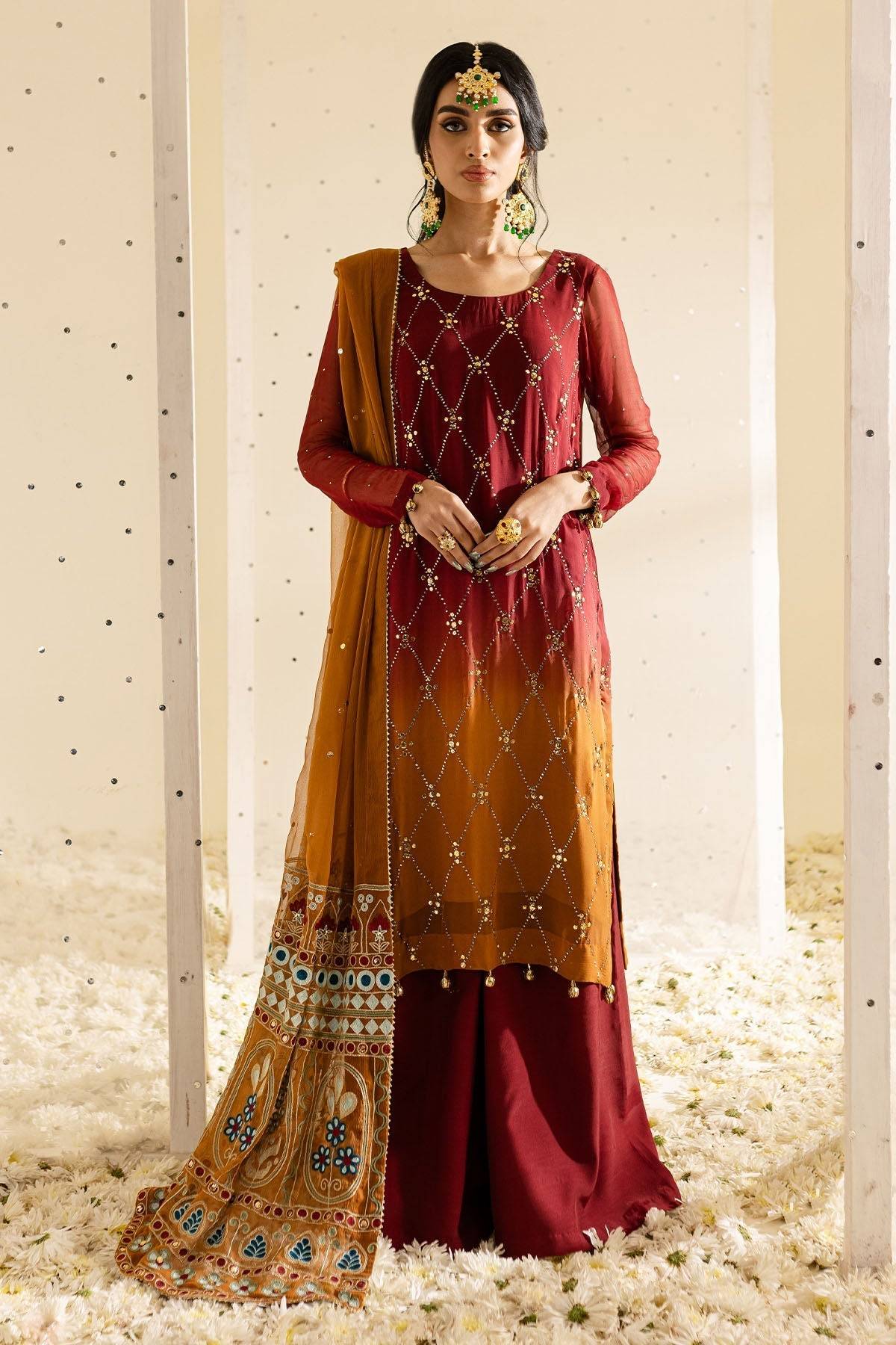 Nureh | Mukeshkari Formals | MK-09 by Maria Faisal - Registered Vendor of : Nureh - type : Ladies Clothes - 100% original wedding dresses