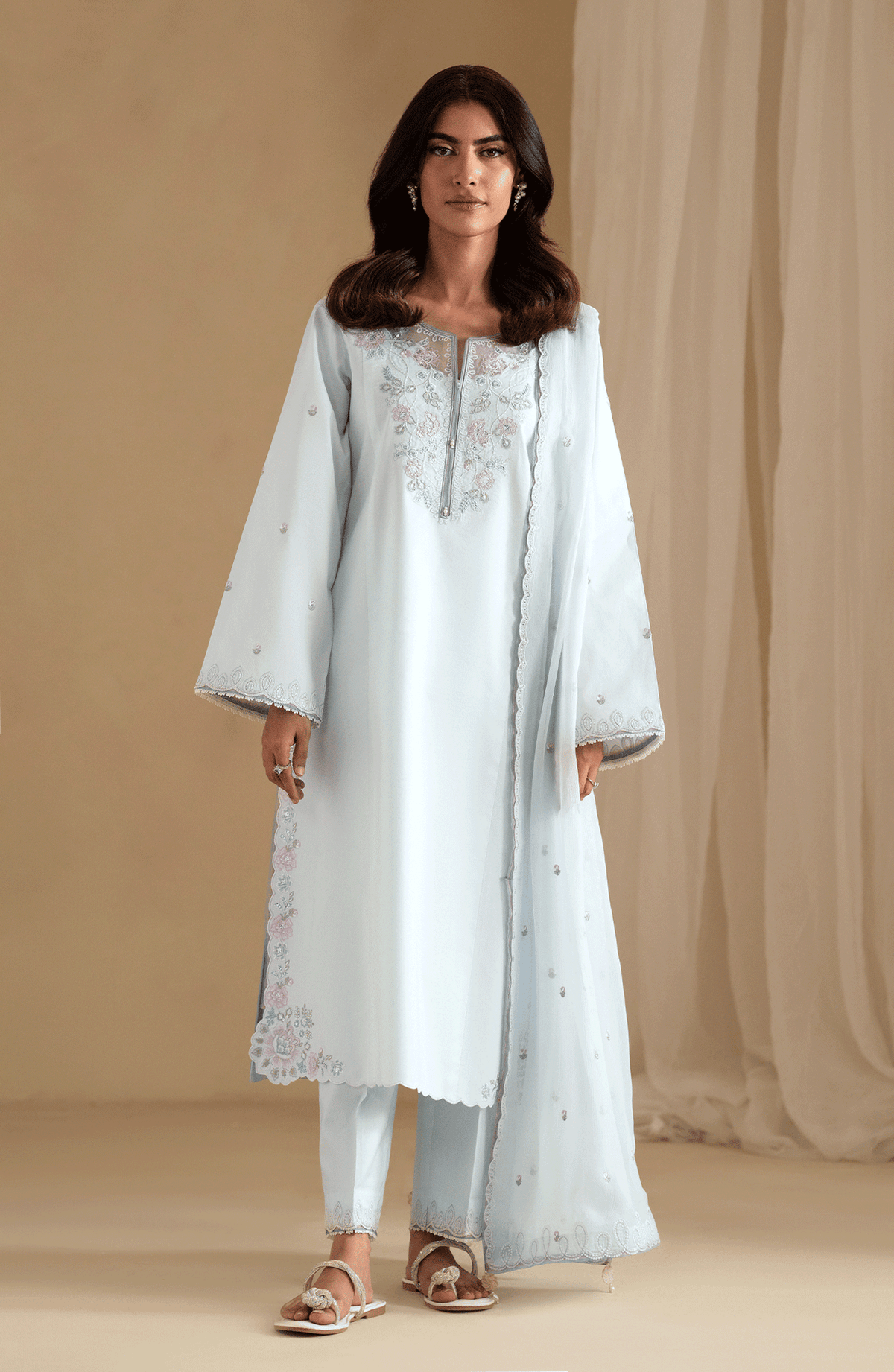Seran | Luxury Pret | DELYRA - 3 pc - Ladies Clothes - Maria Faisal