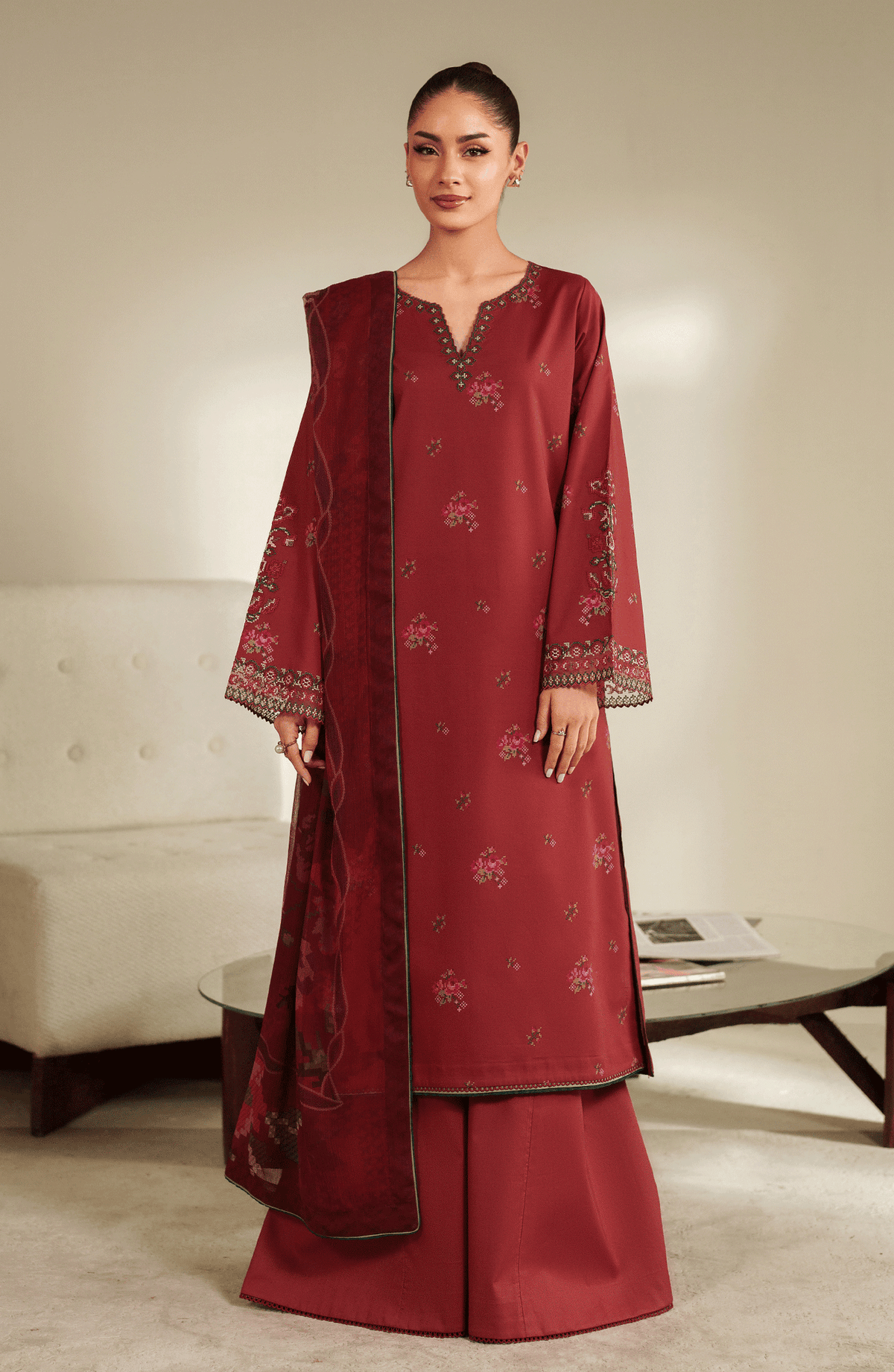 Seran | Ilara Cambric | SORREL - Ladies Clothes - Maria Faisal