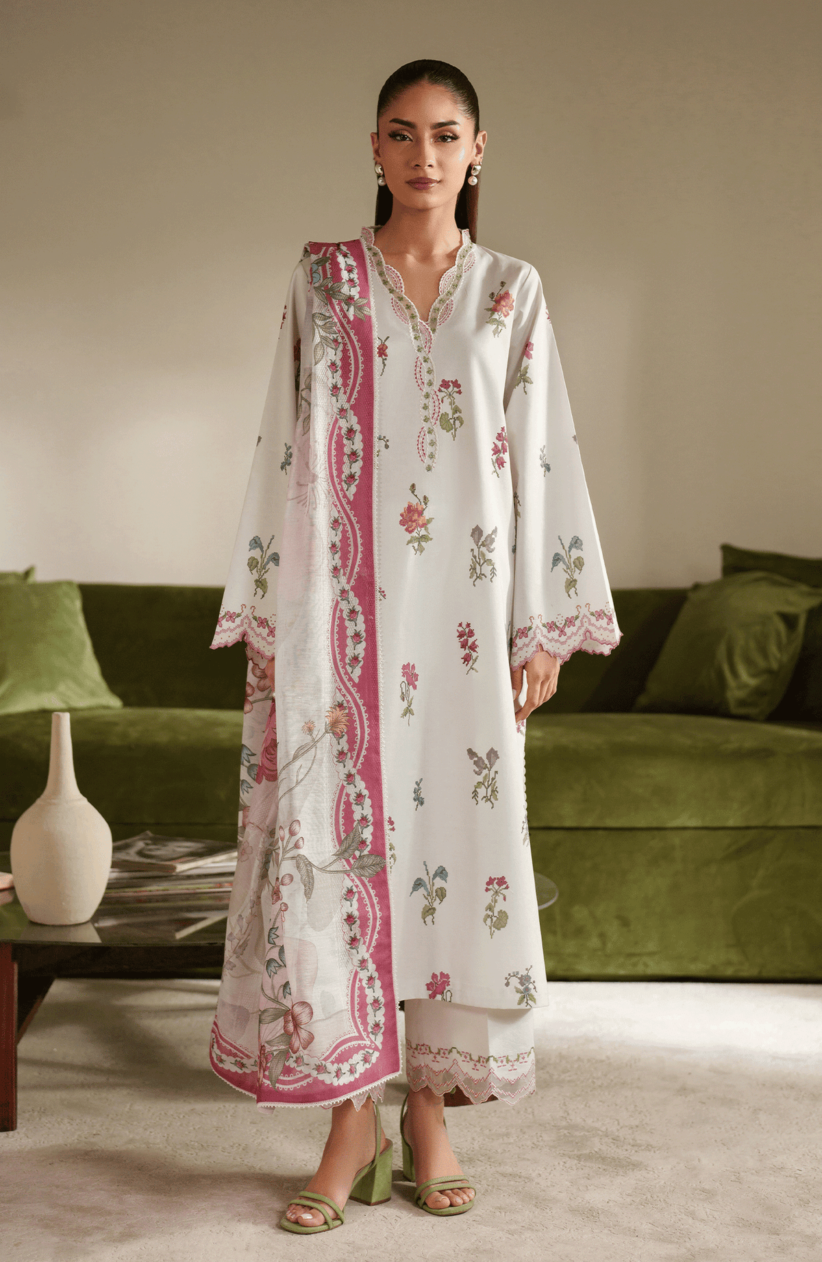 Seran | Ilara Cambric | GAELLE - Ladies Clothes - Maria Faisal