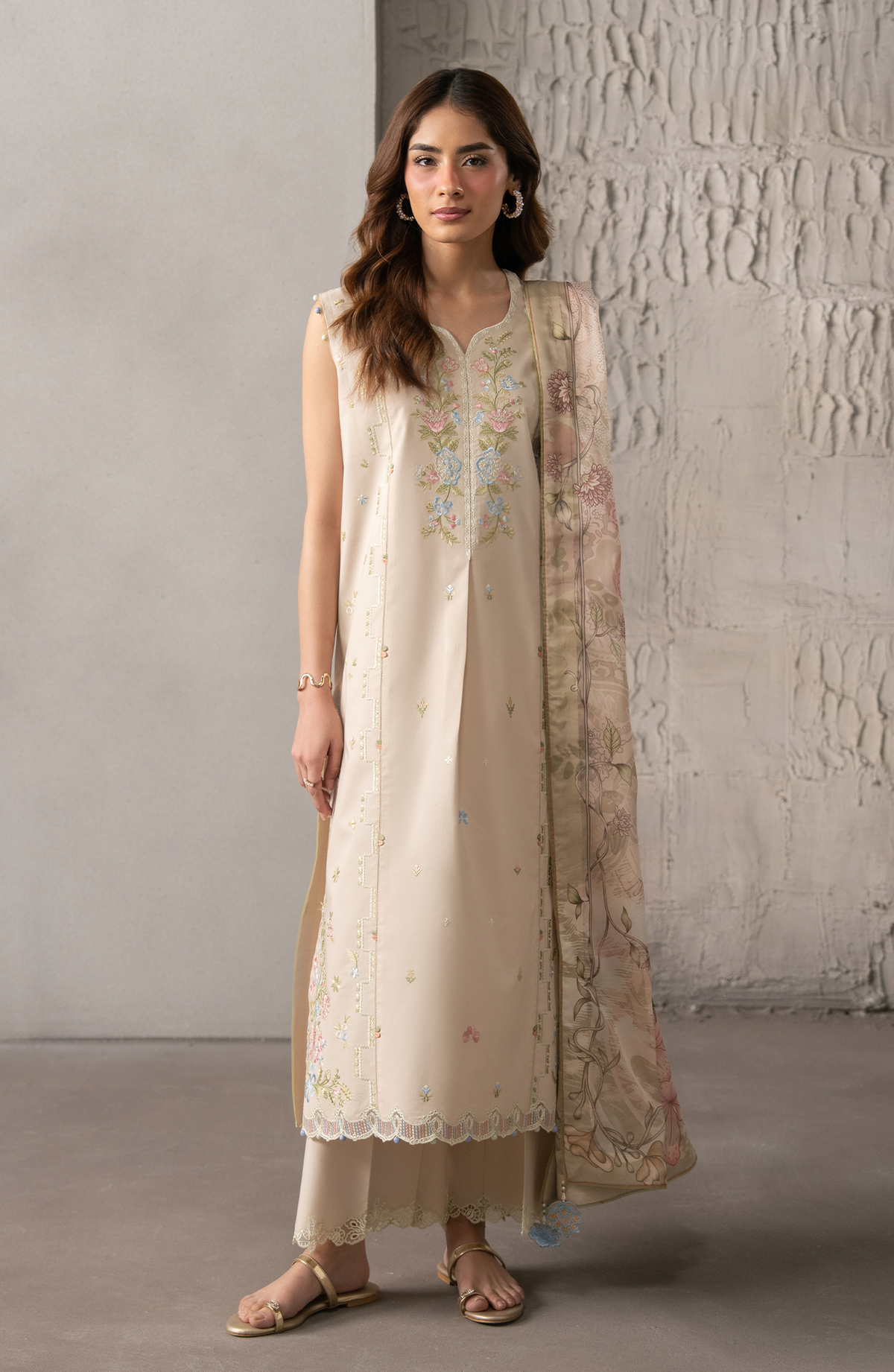 Seran | Selure Lawn | Eloise - Luxury Dress - available at Maria Faisal in UK and USA.