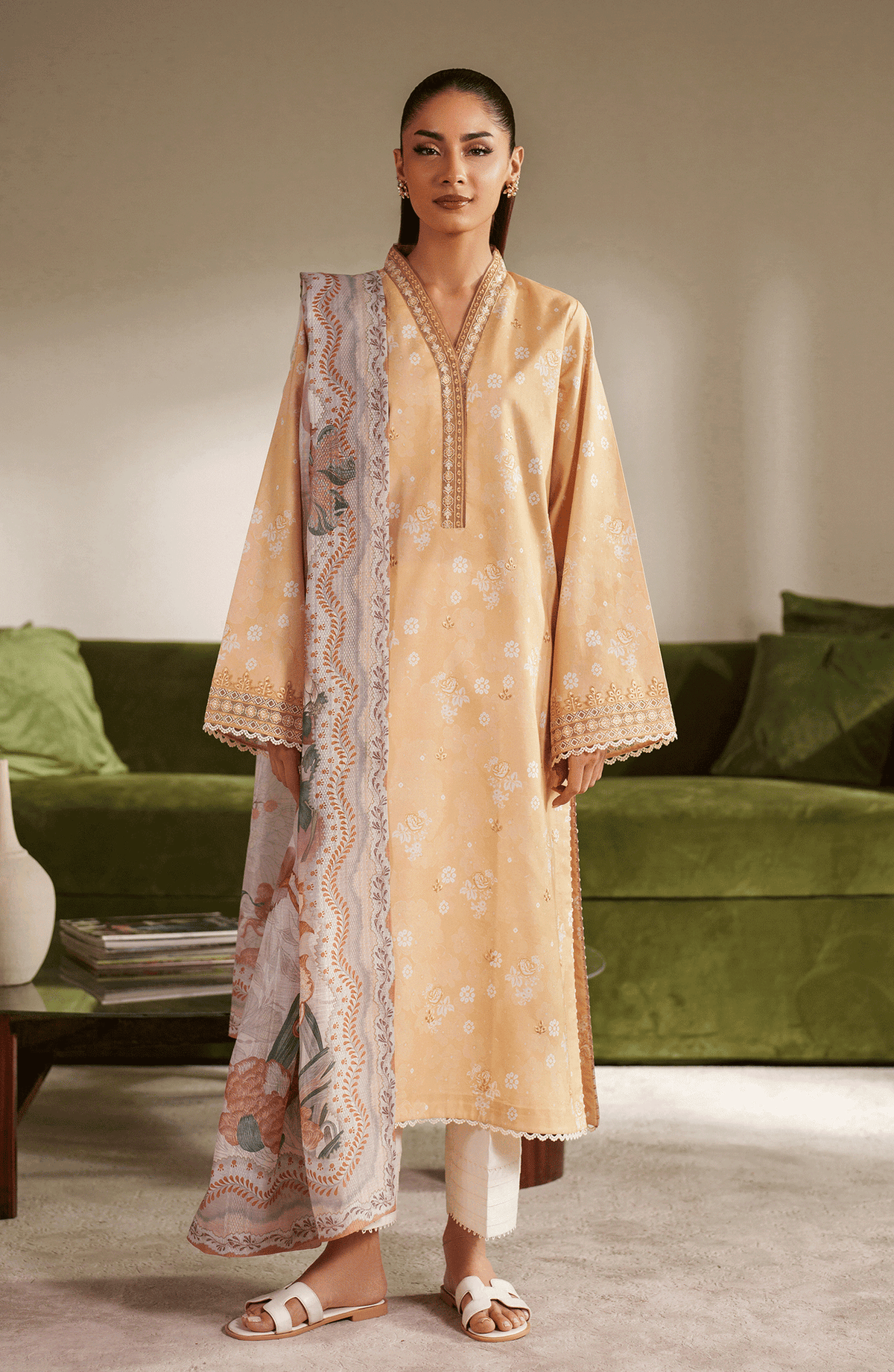 Seran | Ilara Cambric | SOLARIA - Ladies Clothes - Maria Faisal