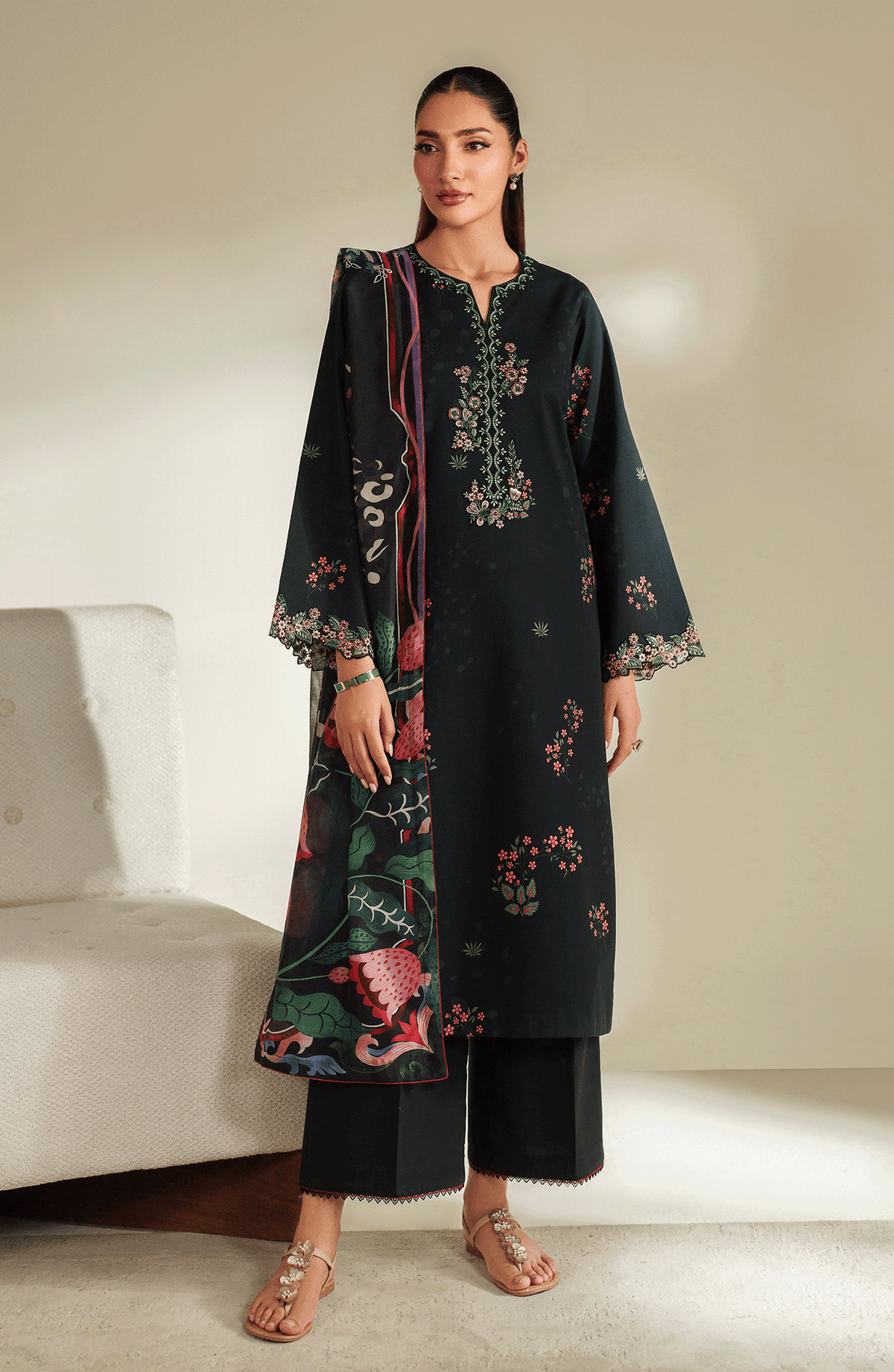 Seran | Ilara Cambric |NOIREA - Ladies Clothes - Maria Faisal