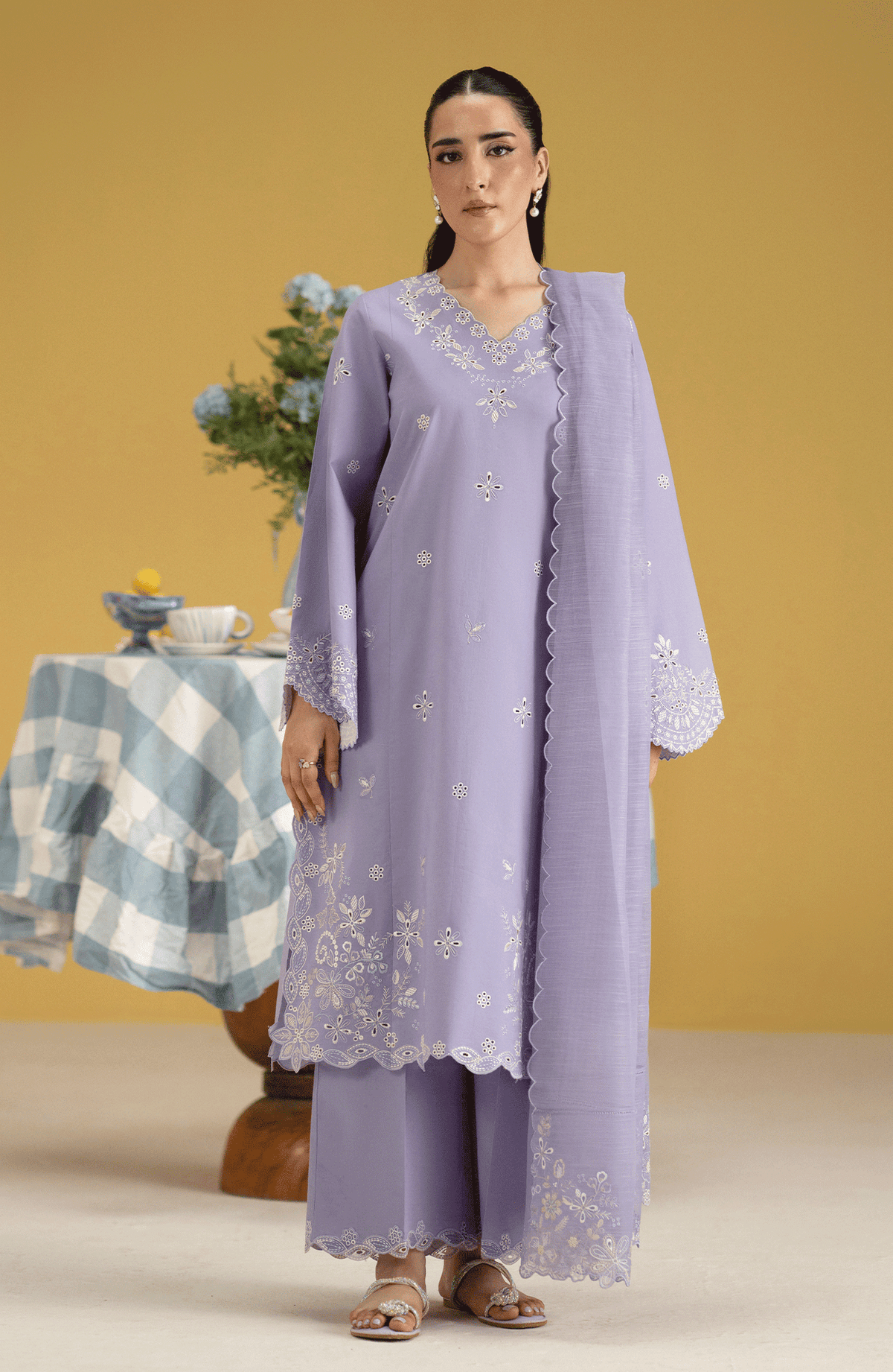 Seran | Luxury Pret | LIGIA - 3pc - Ladies Clothes - Maria Faisal
