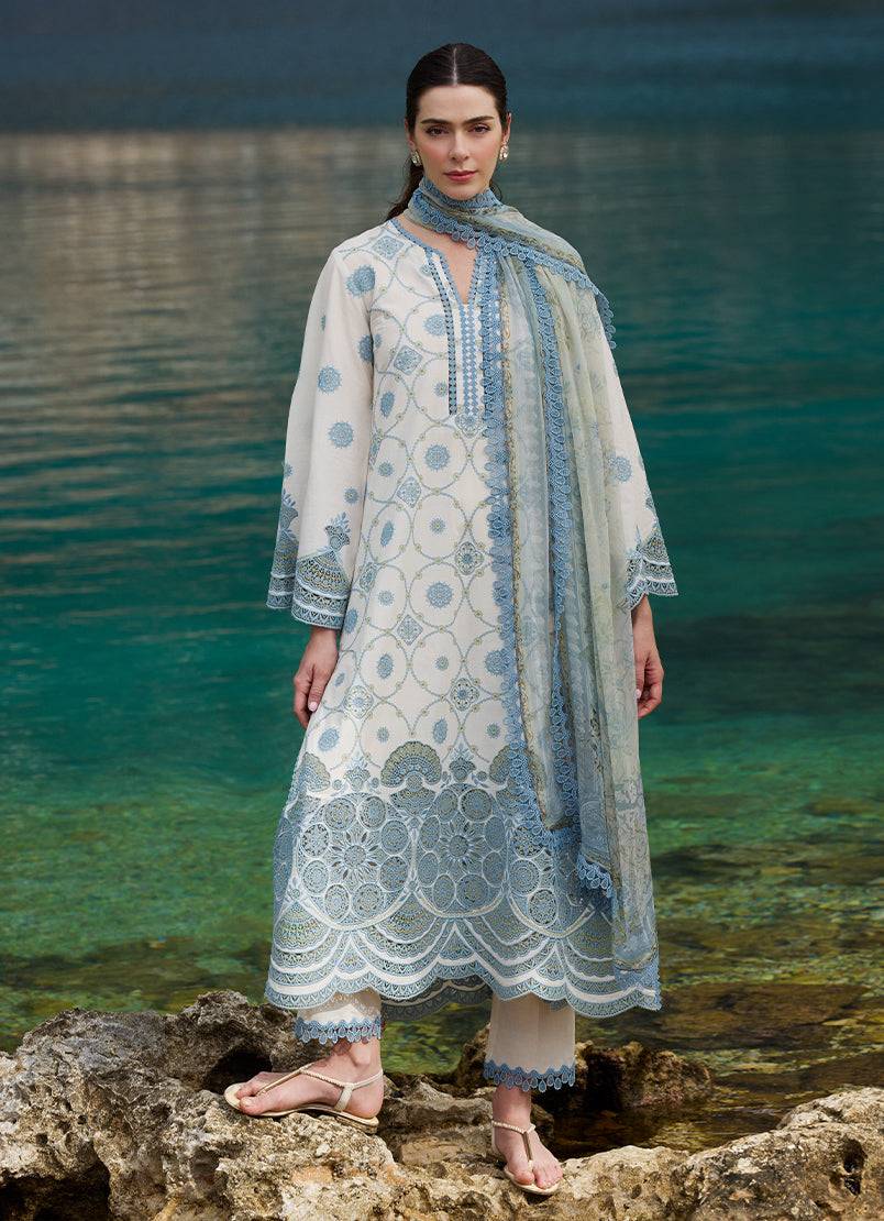 Image | Lawnkari 25 | Mila by Maria Faisal - Registered Vendor of : Image - type : Ladies Clothes - 100% original wedding dresses