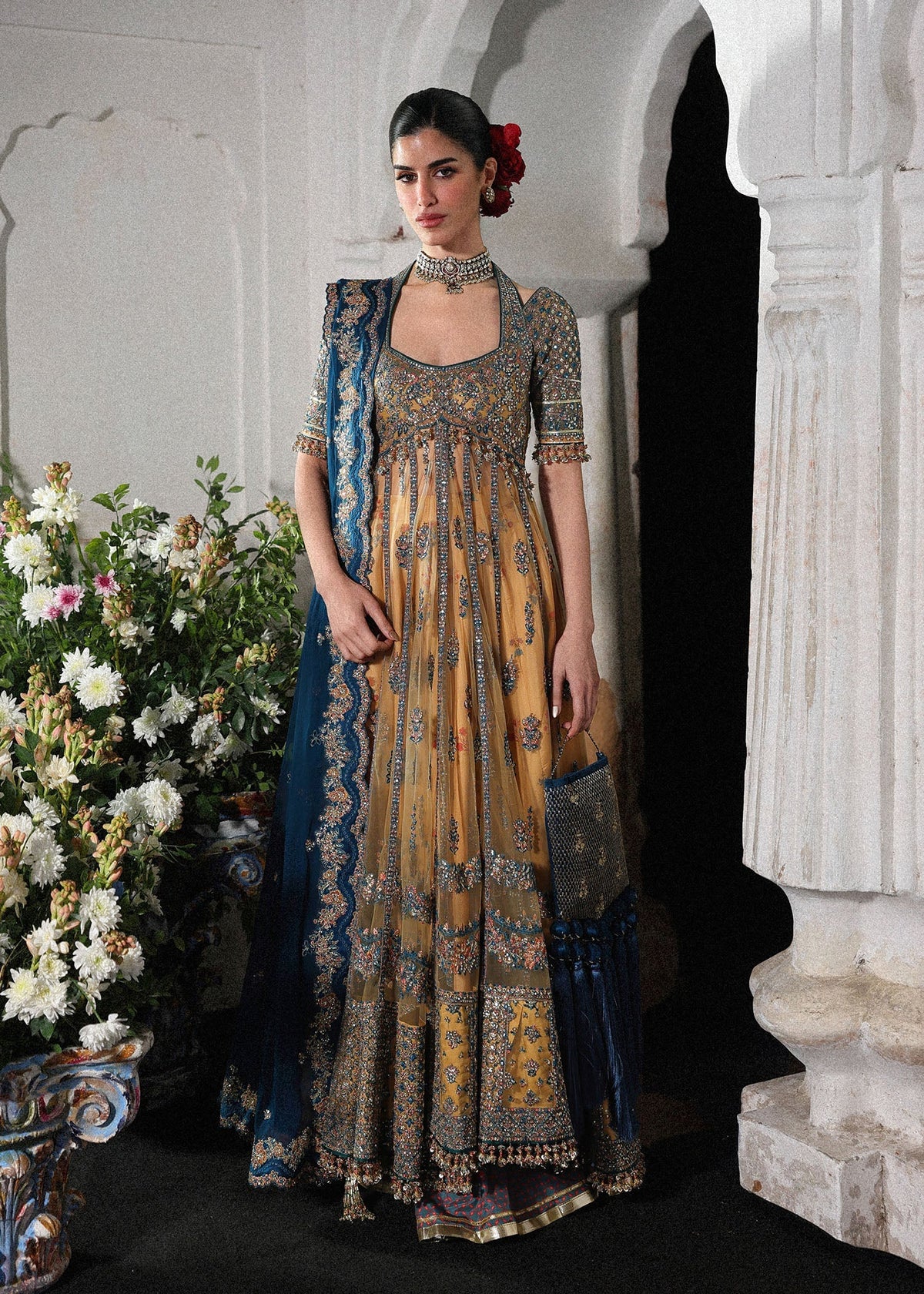 Hussain Rehar | Festive Eid Collection 26 | Man Jogi - Formal Dress - available at Maria Faisal in UK and USA.