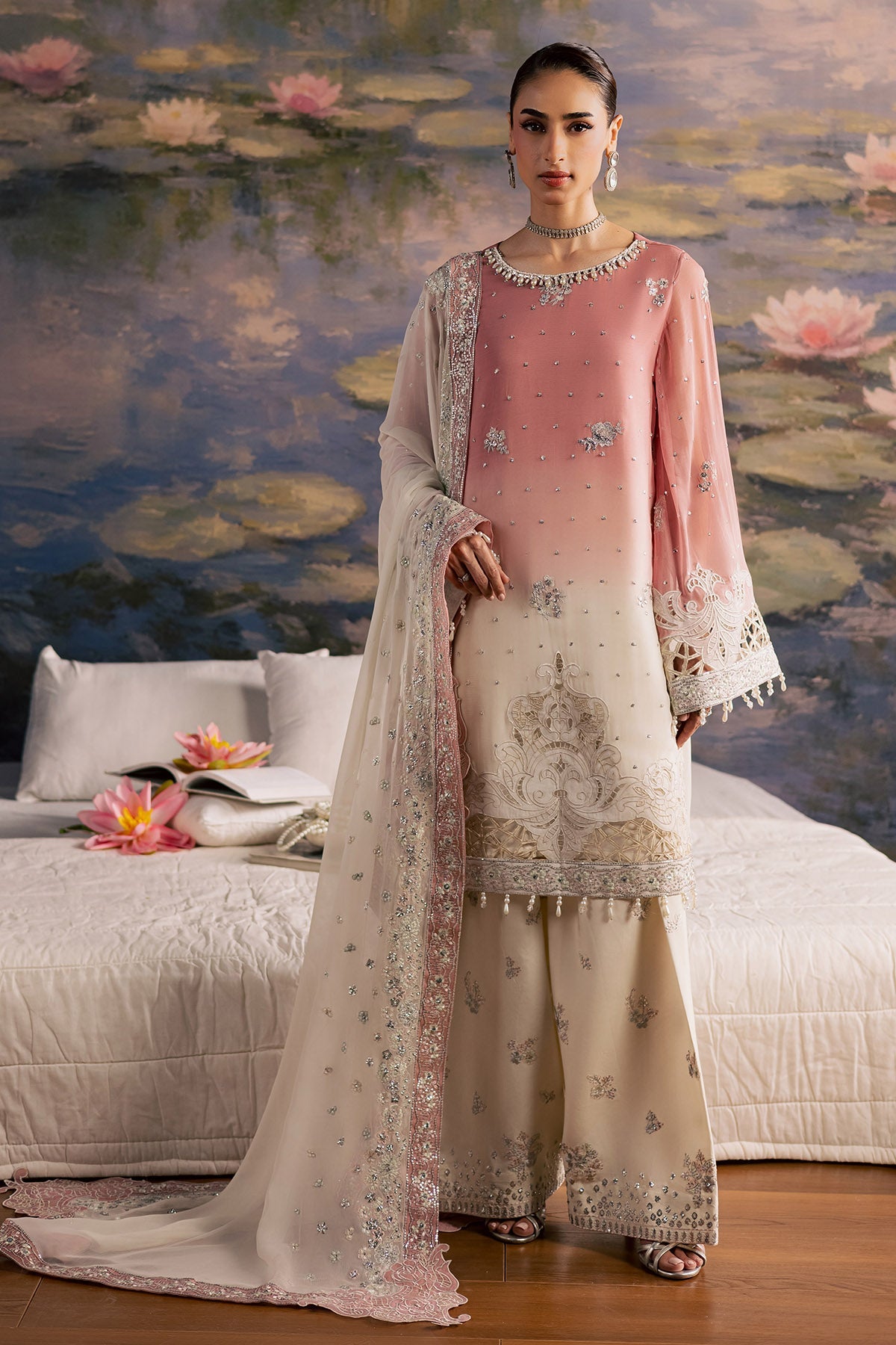 Nureh | Fancy Formal | NP-782 - Formal Dress - available at Maria Faisal in UK and USA.