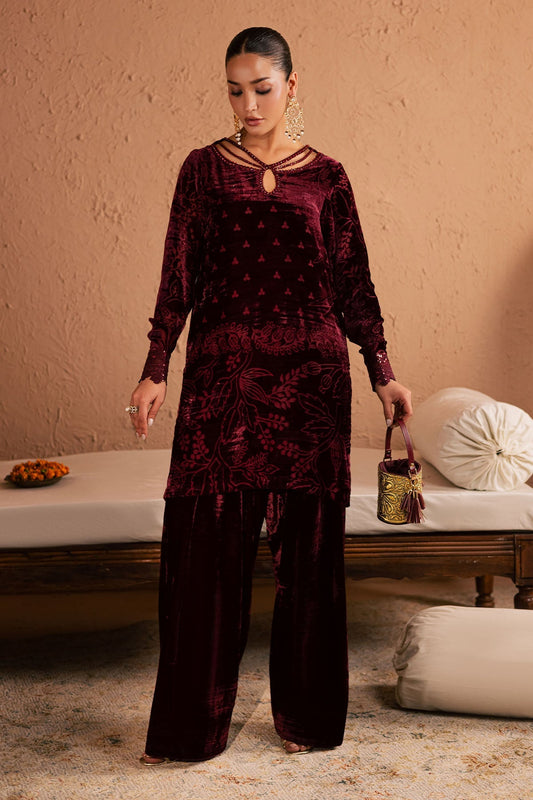 NU2-190 – authentic Pakistani dress from the Ballerina Winter 25 collection for women in the UK