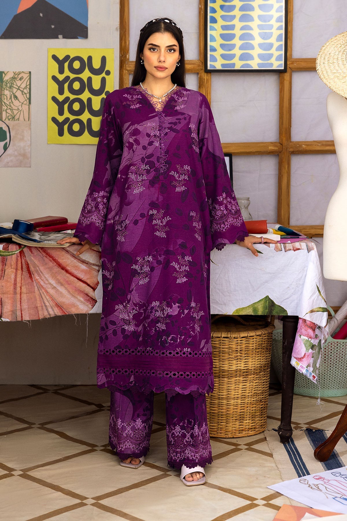 NU2-128 – authentic Pakistani dress from the Ballerina Winter 25 collection for women in the UK