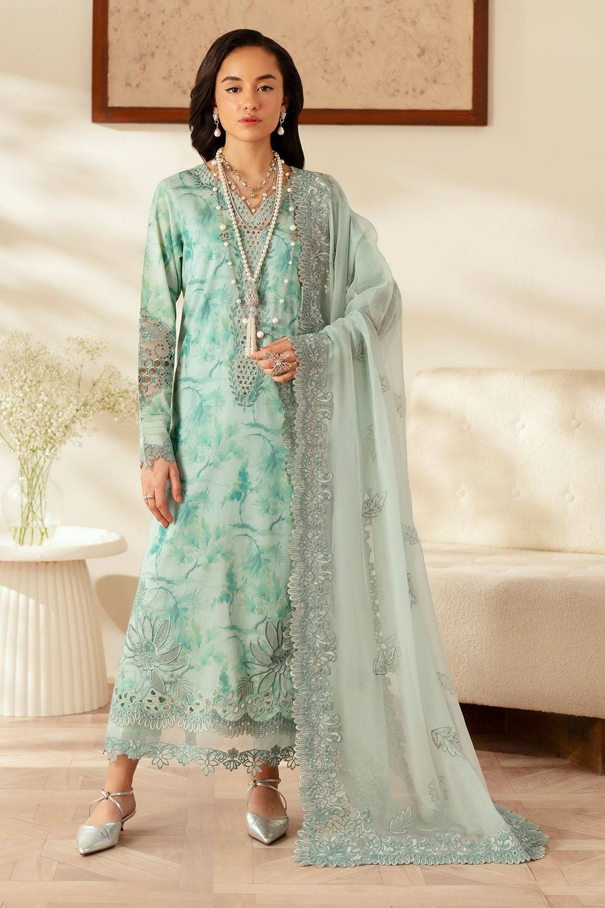 Nureh | Feya Eid Lawn | FE-03 by Maria Faisal - Registered Vendor of : Nureh - type : Ladies Clothes - 100% original wedding dresses