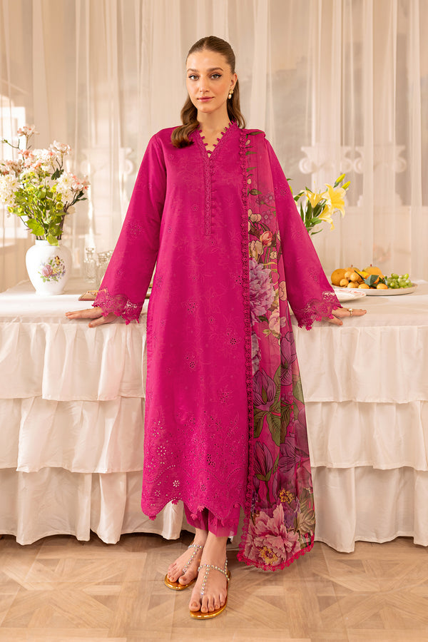 Farasha | Seraya Lawn 24 | ASTER - Designer Dress with Intricate embroidery and embellishments. Shop elegent wedding dress at Maria Faisal.