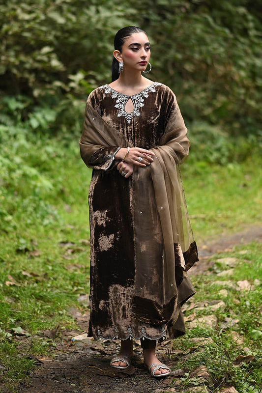 Hue Pret | Farasha Luxury Winter | Baran - Ladies Clothes - Maria Faisal