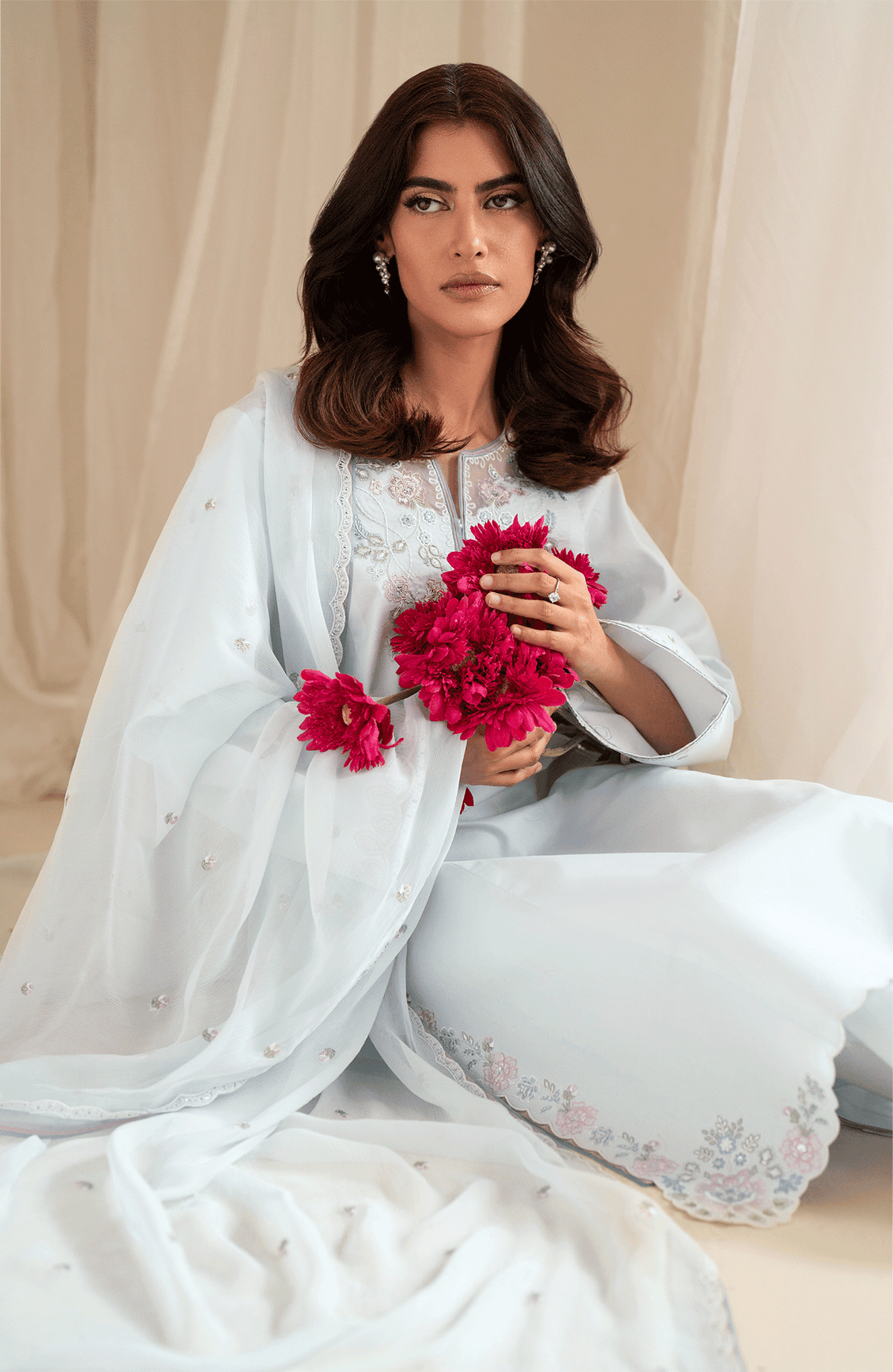 Seran | Luxury Pret | DELYRA - 3 pc - Ladies Clothes - Maria Faisal