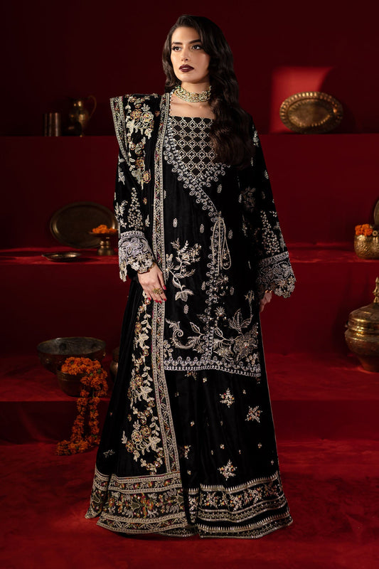 Nureh | Maya Velvet | NW-92 - Formal Dress - available at Maria Faisal in UK and USA.