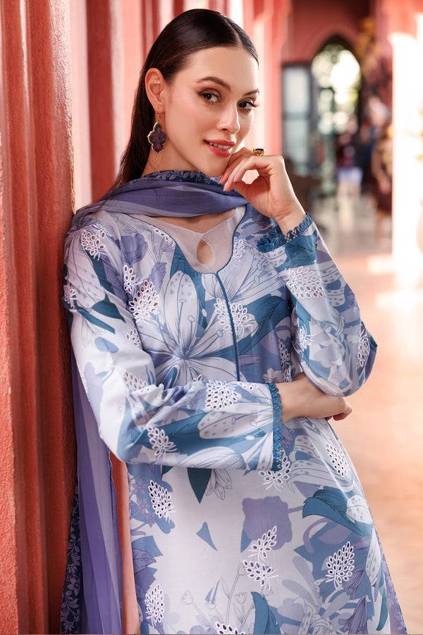 Farasha | Printed Essentials | Blue Passion by Maria Faisal - Registered Vendor of : Farasha - type : Ladies Clothes - 100% original wedding dresses