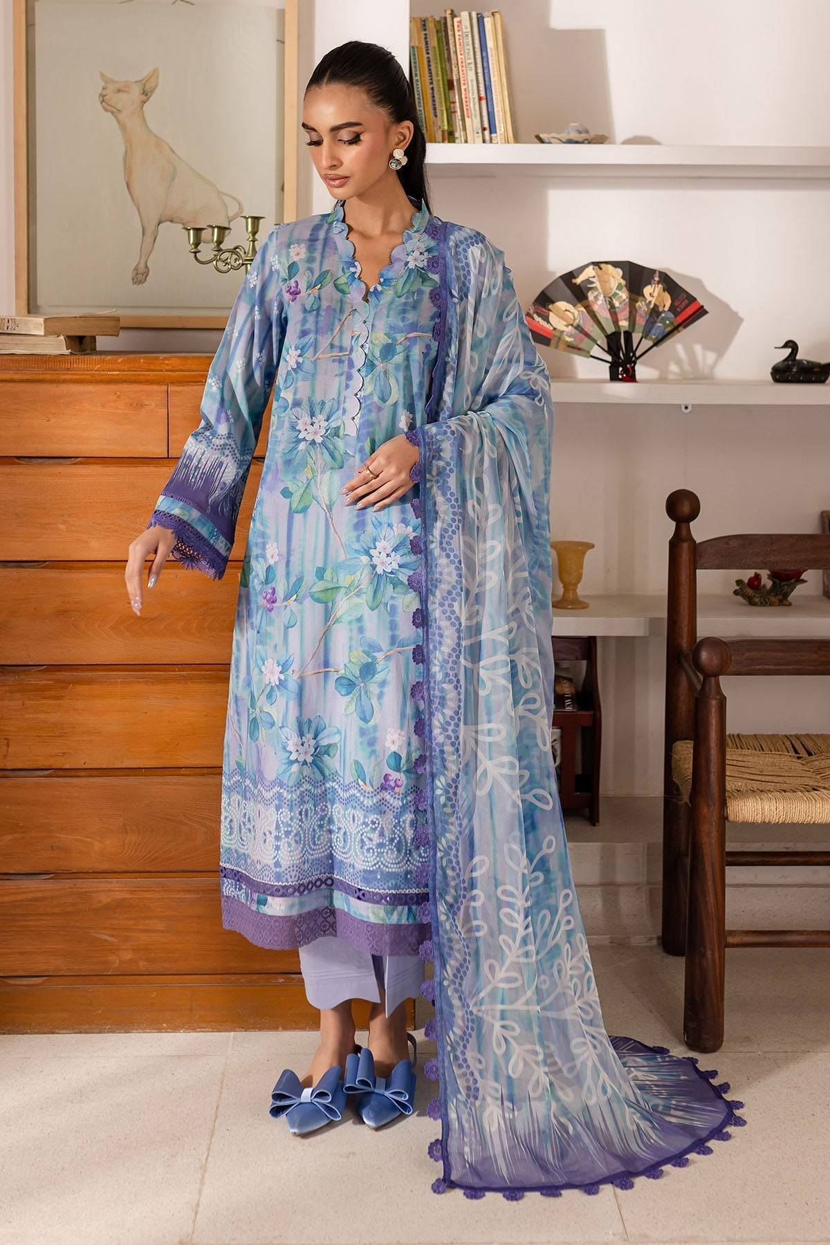 Nureh | Printed Lawn 25 | SP-146 by Maria Faisal - Registered Vendor of : Nureh - type : Ladies Clothes - 100% original wedding dresses