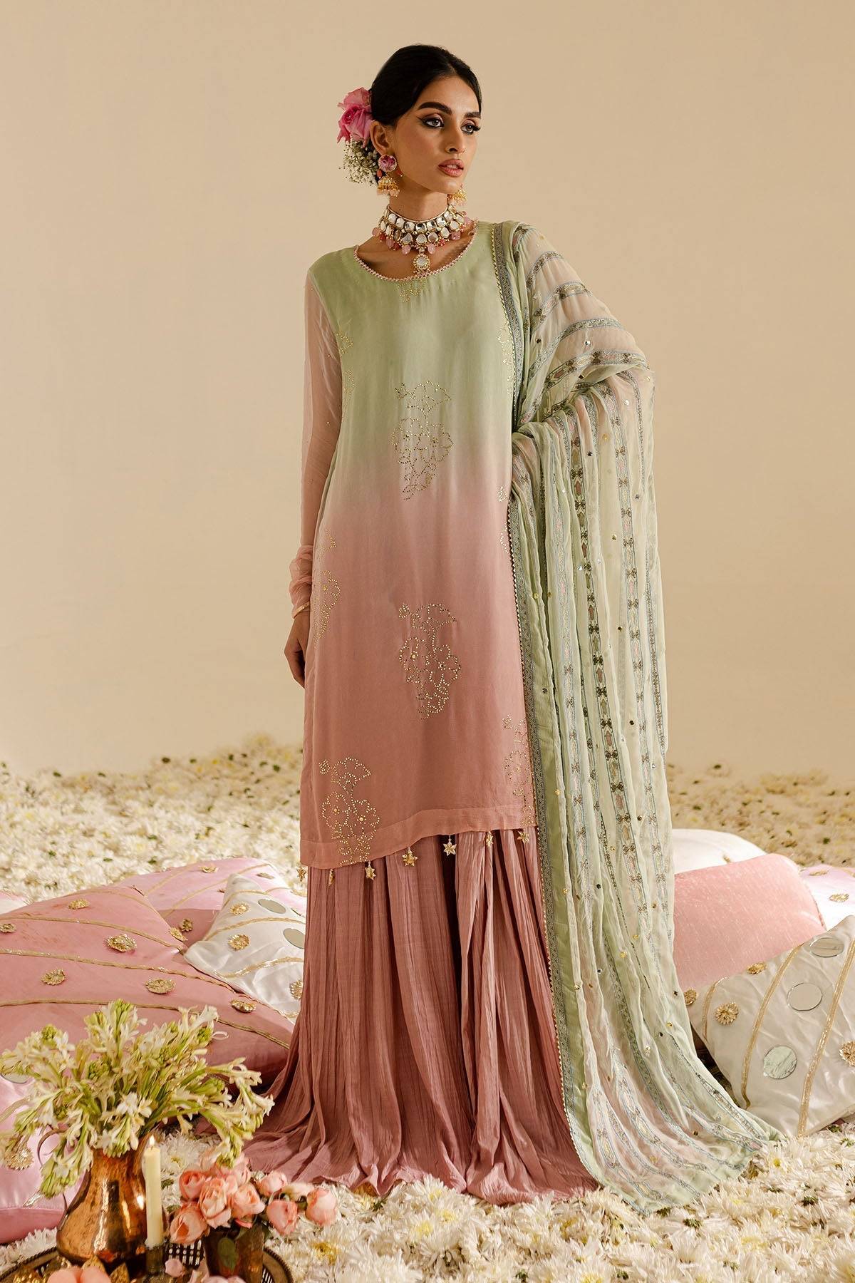 Nureh | Mukeshkari Formals | MK-07 by Maria Faisal - Registered Vendor of : Nureh - type : Ladies Clothes - 100% original wedding dresses
