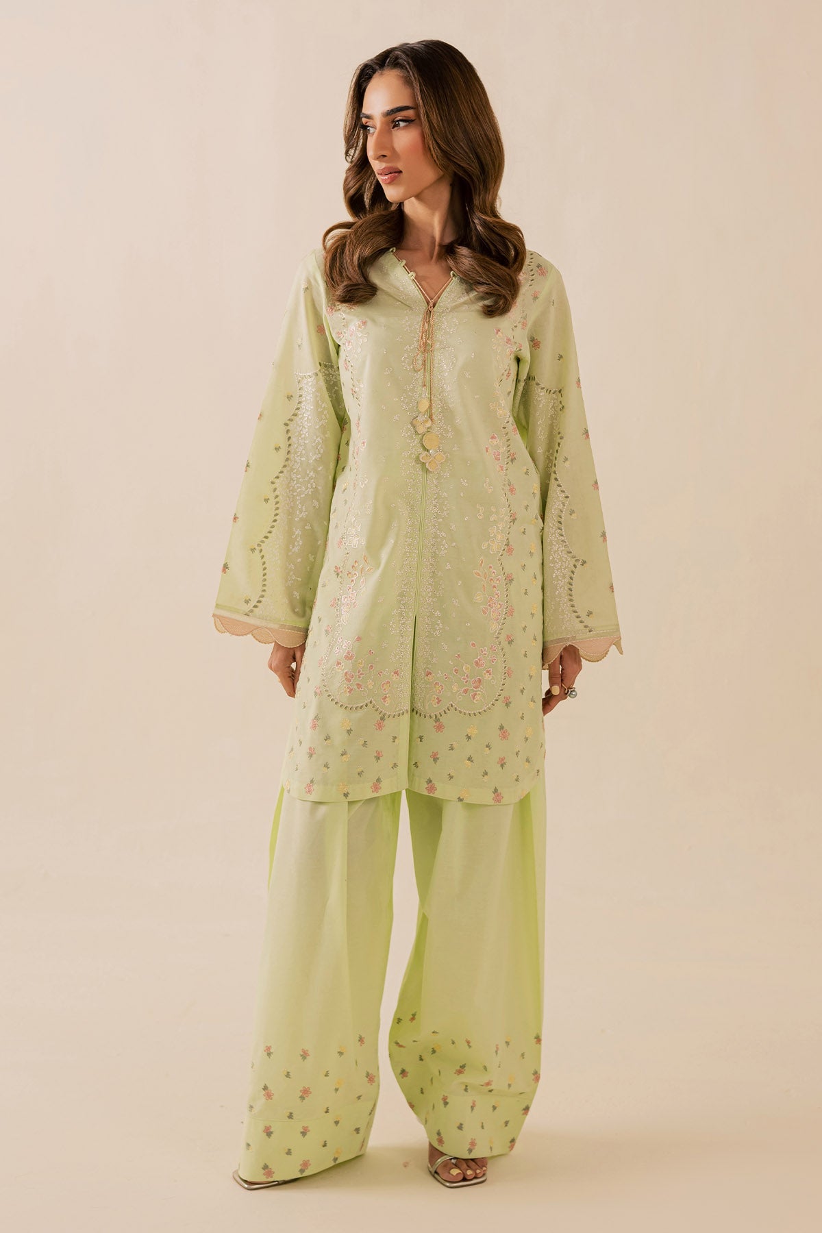 Nureh | Shades of Summer | NP-671 - Luxury Dress - available at Maria Faisal in UK and USA.