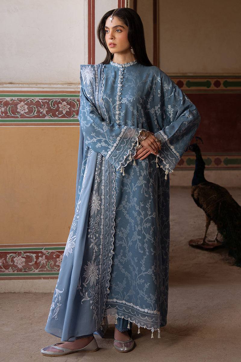 Cross Stitch | Eid Lawn Edit 25 | SILVER MIST by Maria Faisal - Registered Vendor of : Cross Stitch - type : Ladies Clothes - 100% original wedding dresses