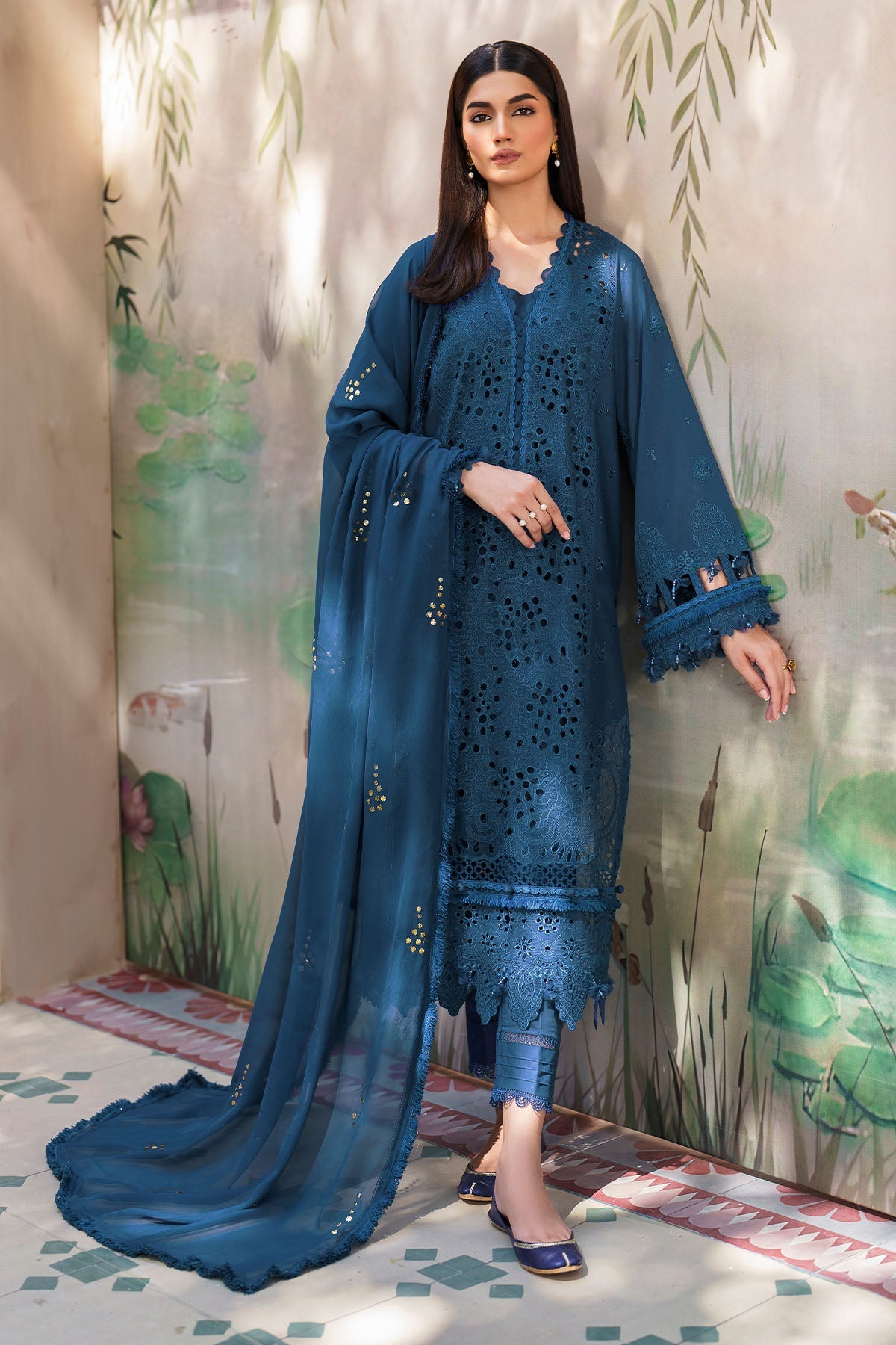 Nureh | Bazaar Lawn | NS-137 - Ladies Clothes - Maria Faisal