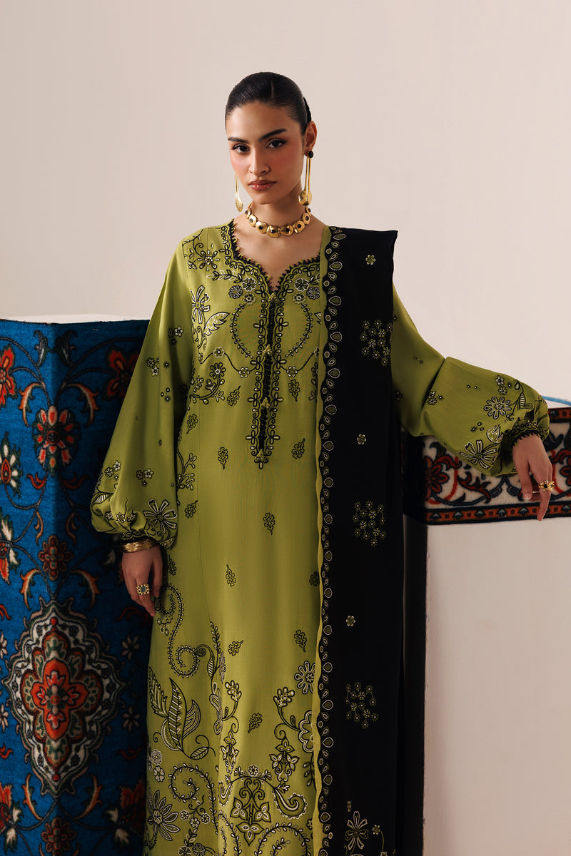 Qalamkar | Q Line Linen 26 | QLW-01 AMARAH - Luxury Dress - available at Maria Faisal in UK and USA.