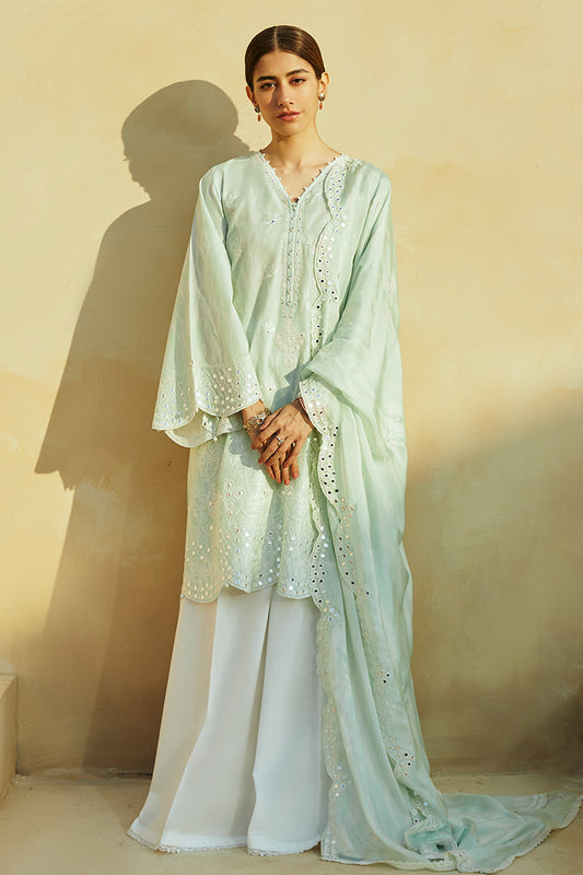 Cross Stitch | Premium Lawn 24 | WHISPER MINT - Ladies Clothes - Maria Faisal