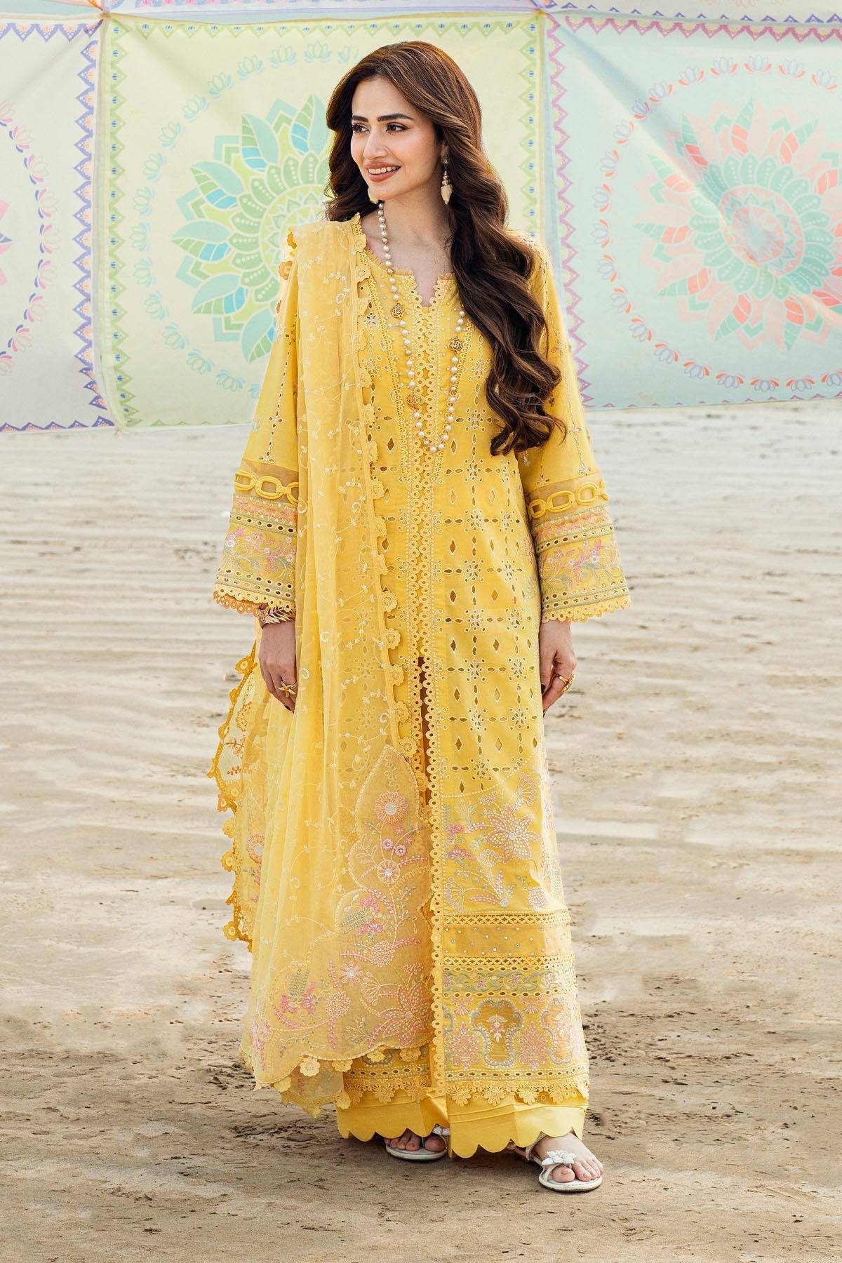 Nureh | Khuwab Luxury Lawn | NE-144 by Maria Faisal - Registered Vendor of : Nureh - type : - 100% original wedding dresses