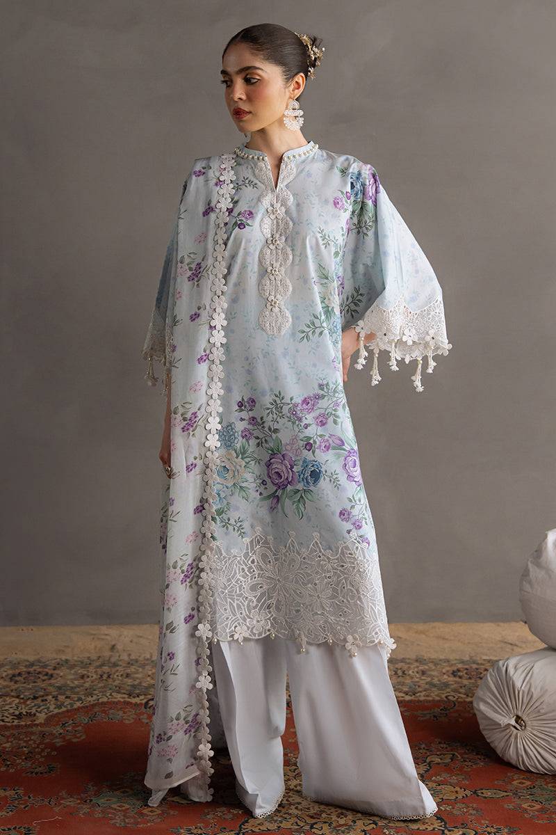 Cross Stitch | Eid Lawn Edit 25 | OCEAN BREEZE by Maria Faisal - Registered Vendor of : Cross Stitch - type : Ladies Clothes - 100% original wedding dresses
