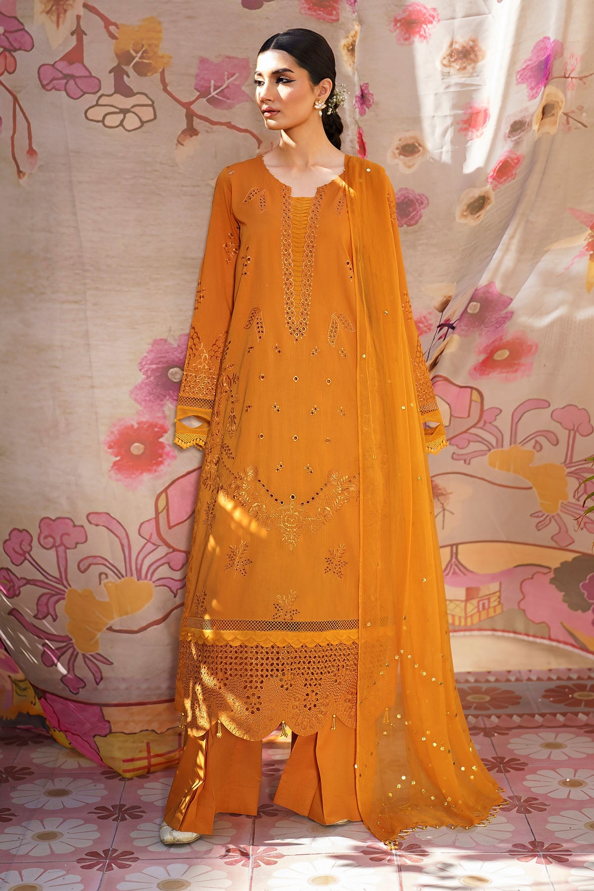 Nureh | Bazaar Lawn | NS-138 - Ladies Clothes - Maria Faisal