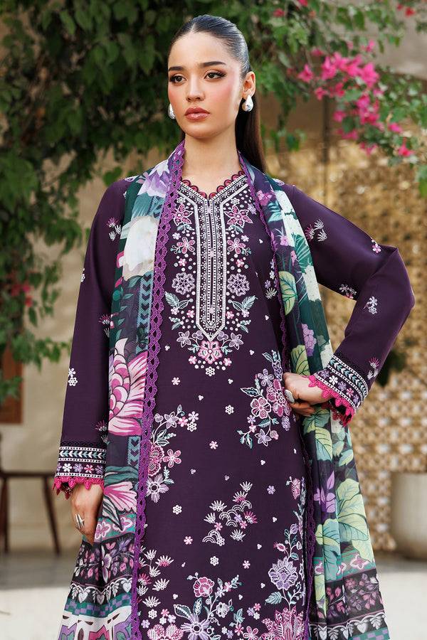 Farasha | Summer Weaves Embroidered Lawn | Plum Allure by Maria Faisal - Registered Vendor of : Farasha - type : Ladies Clothes - 100% original wedding dresses