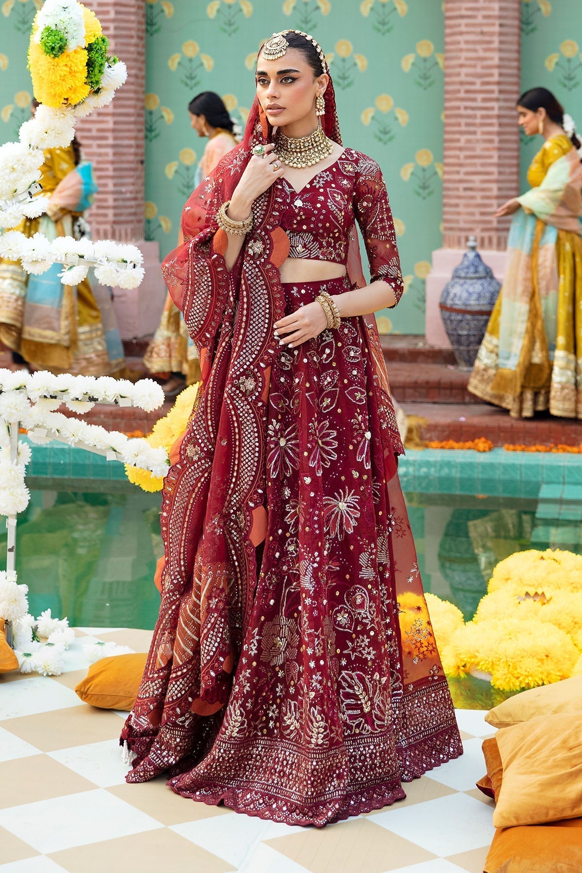 Nureh | Jhoomro Wedding Formals | NL-53 - MAHRO - Wedding Dress - Maria Faisal