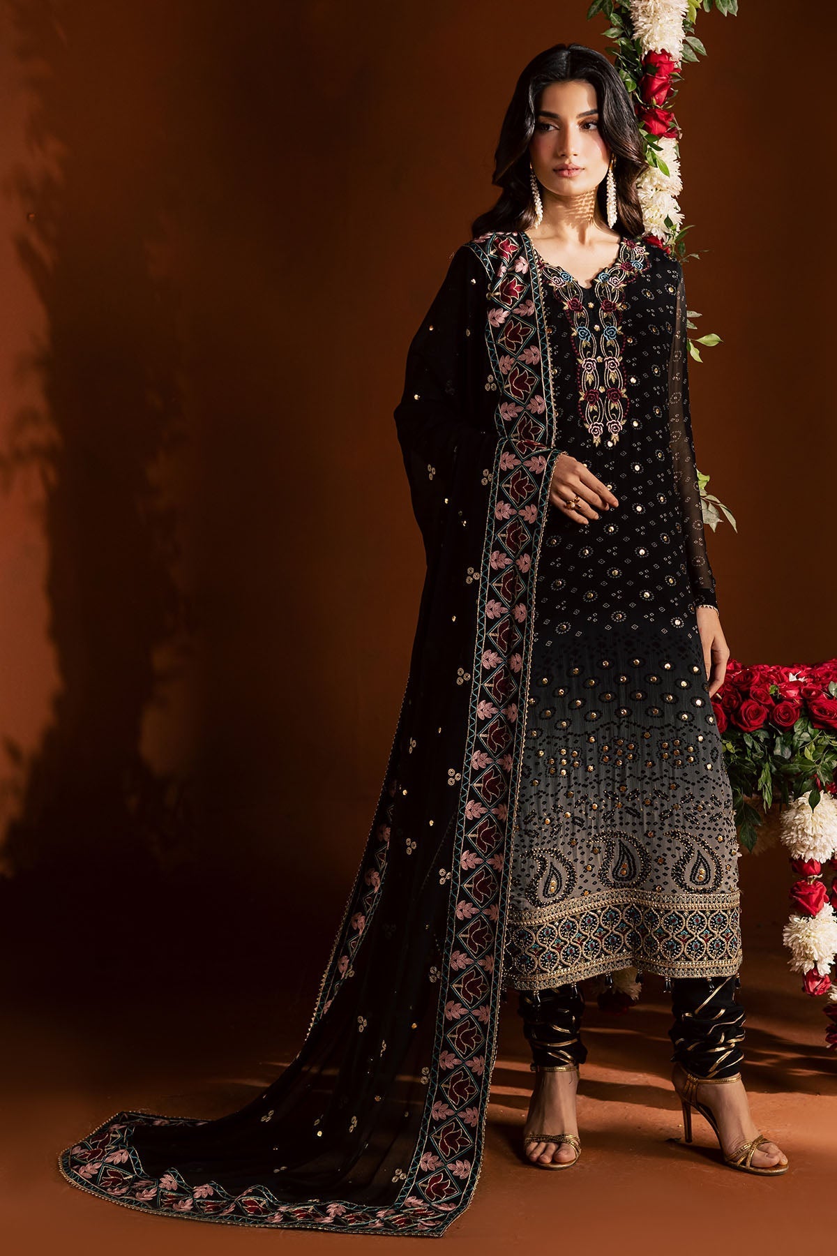 Nureh | Mukeshkari Formals | MK-24 - Formal Dress - available at Maria Faisal in UK and USA.