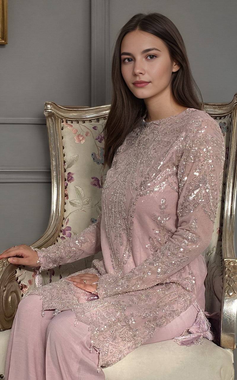 Threads and Motifs | Formal Dresses 25 | Net Embroidered Shirt
