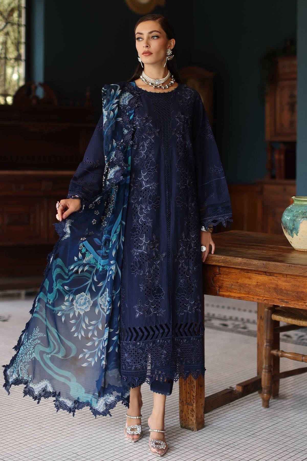 Nureh | Maya Lawn | NS-158 by Maria Faisal - Registered Vendor of : Nureh - type : Ladies Clothes - 100% original wedding dresses